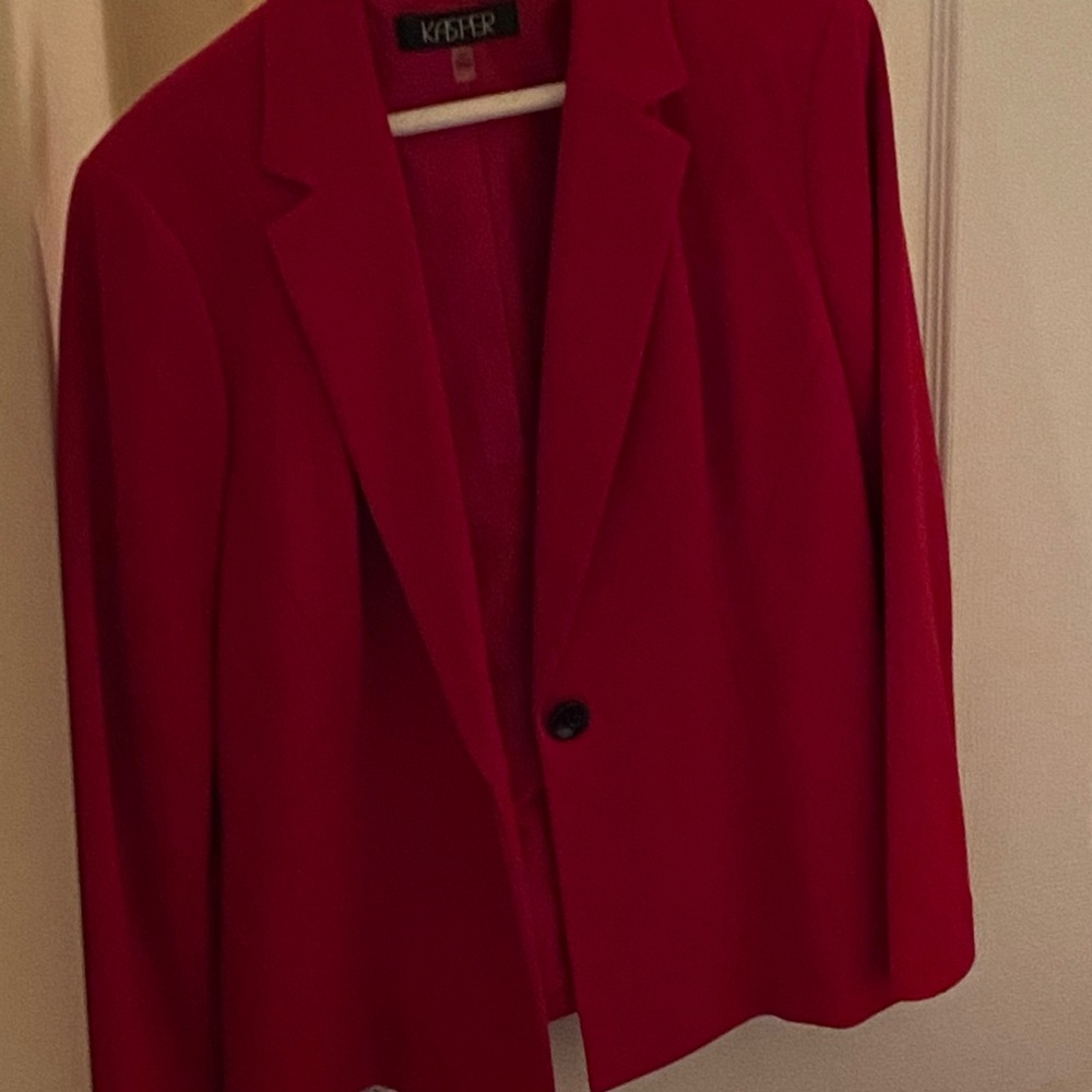 Red Pant Suit